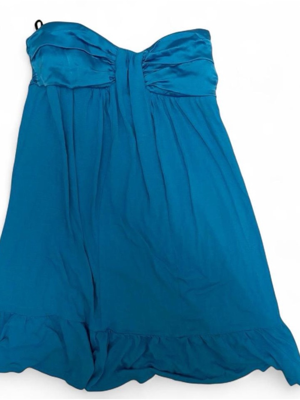bebe Strapless Blue mini dress